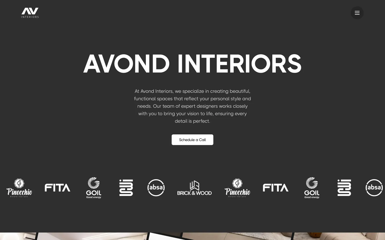 Avond Interiors home page