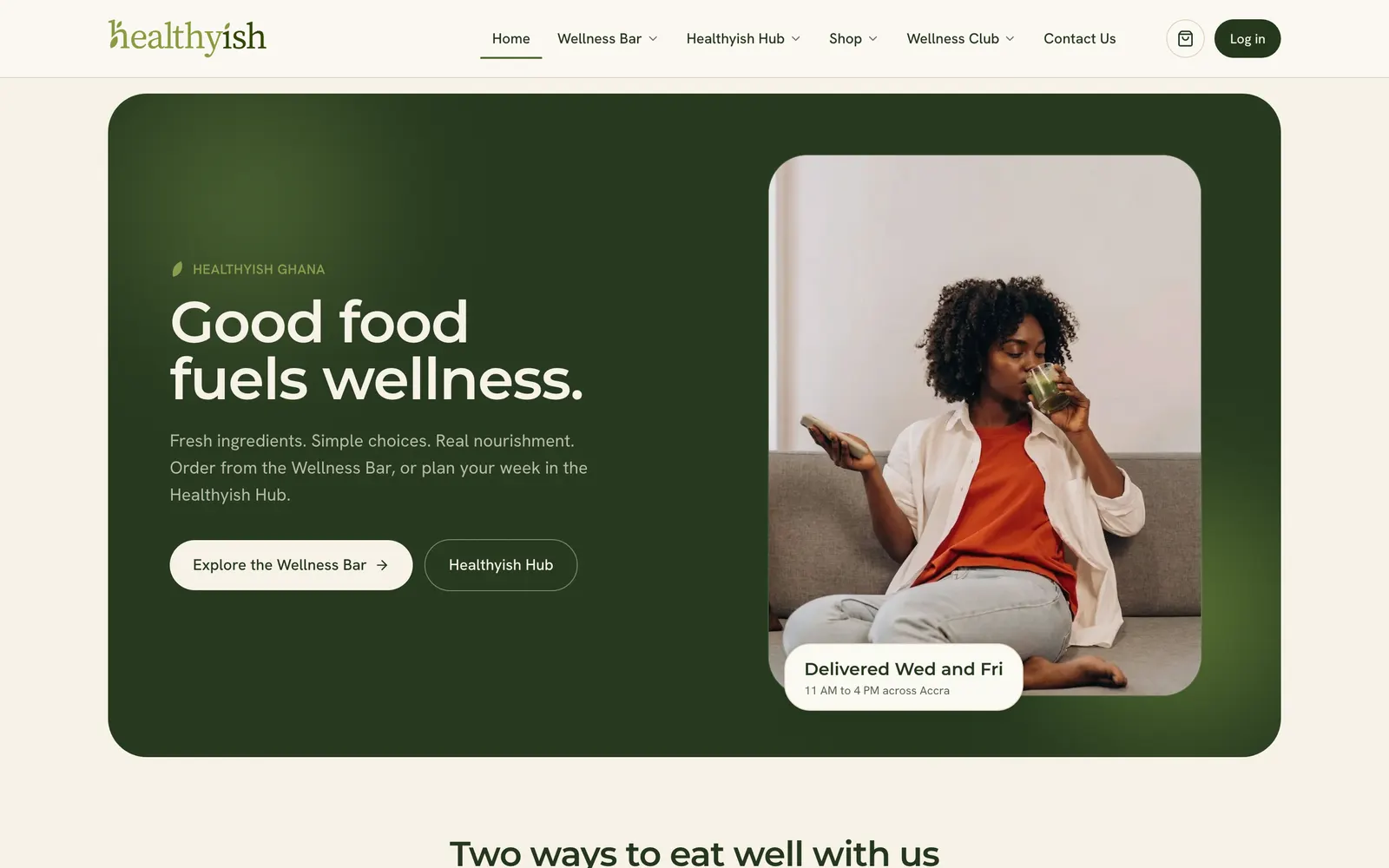 Healthyish home page
