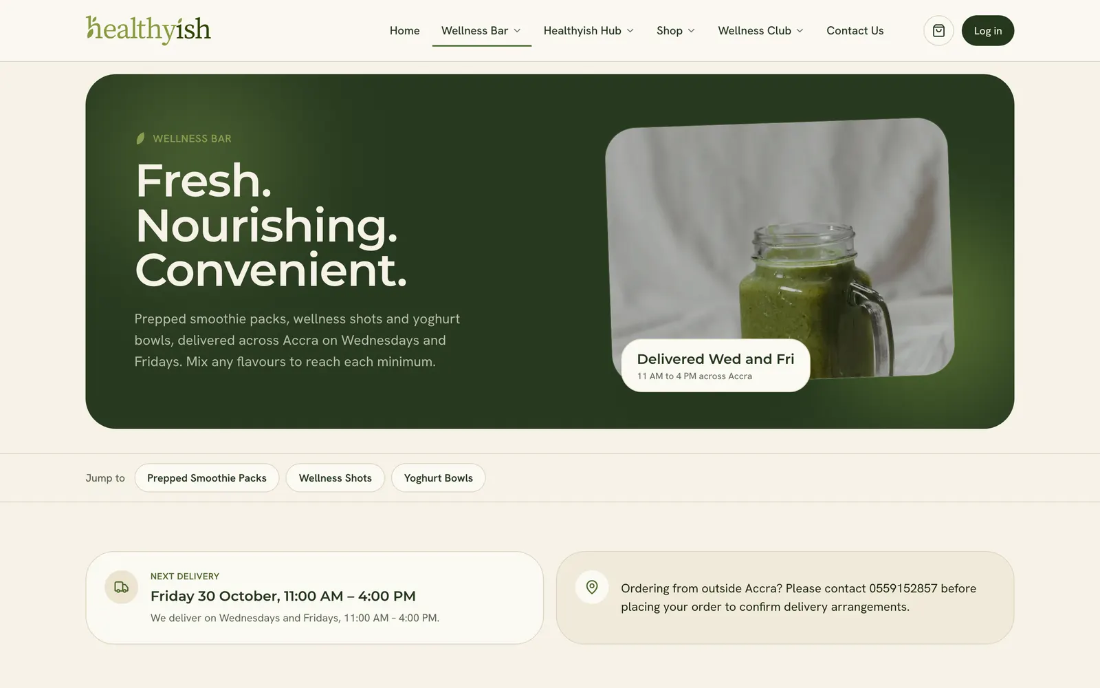 Wellness Bar store