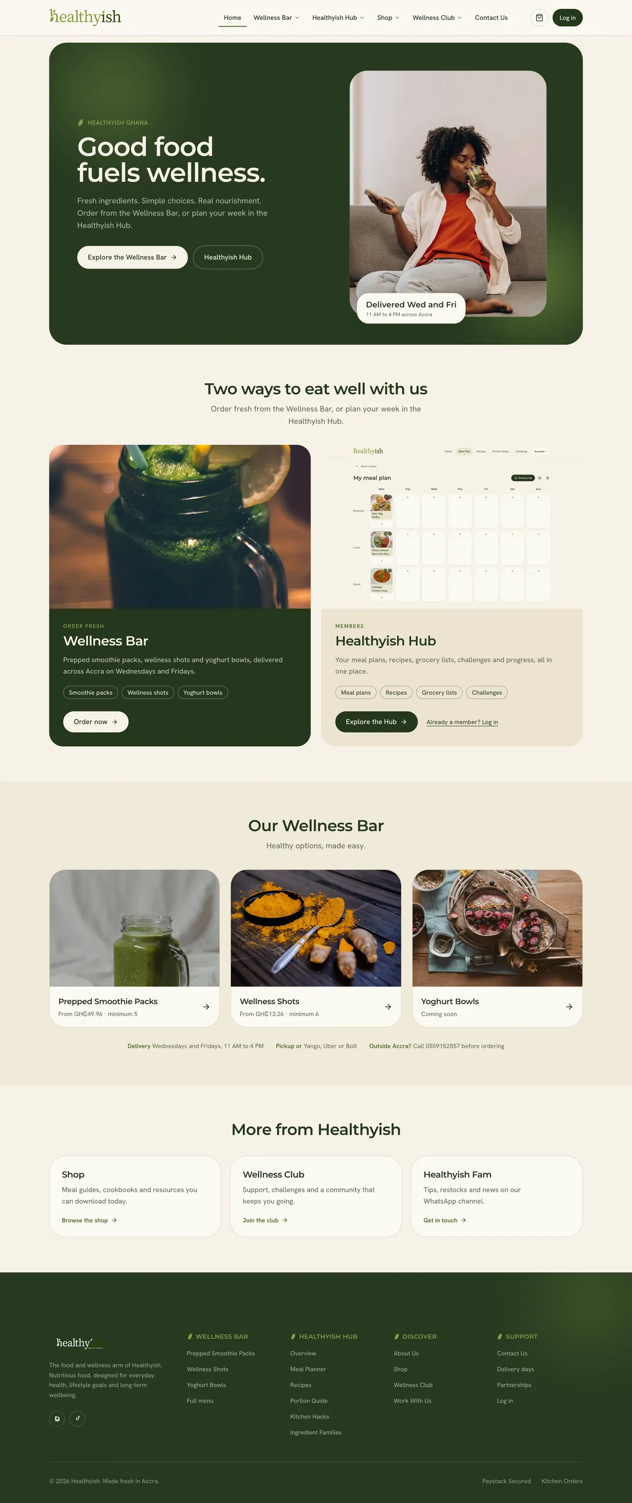 Healthyish home page