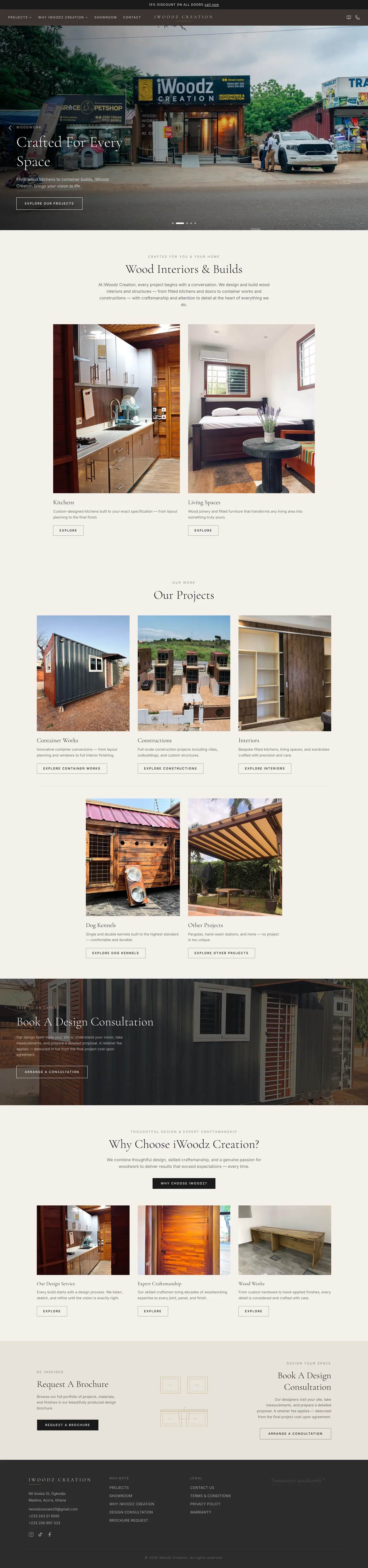 iWoodz home page