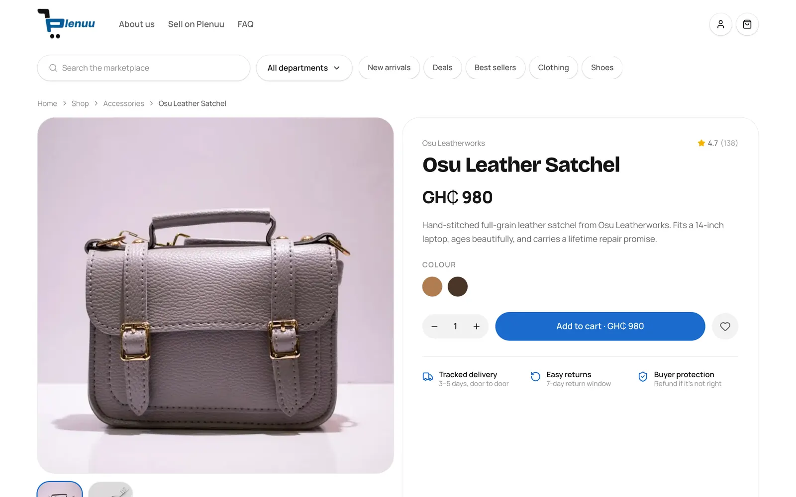 A Plenuu product page