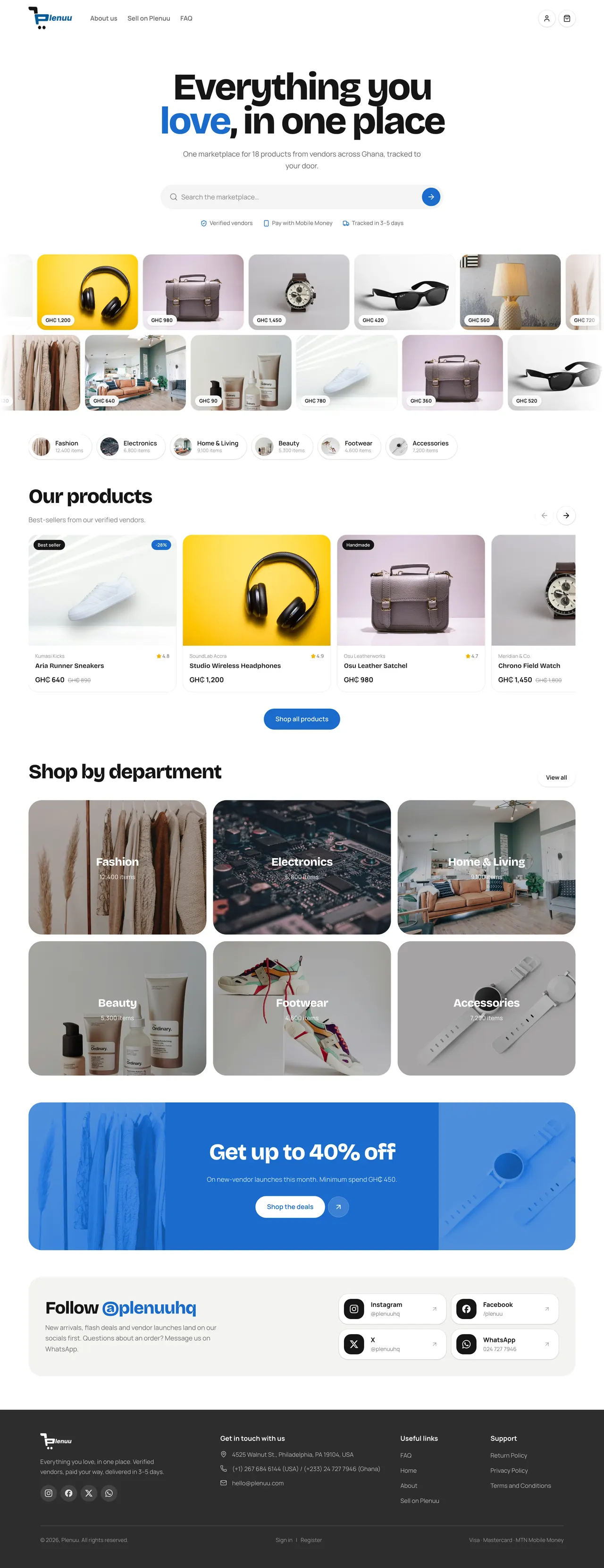 Plenuu home page